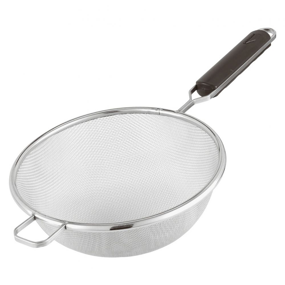 Mesh colander with abs handle
